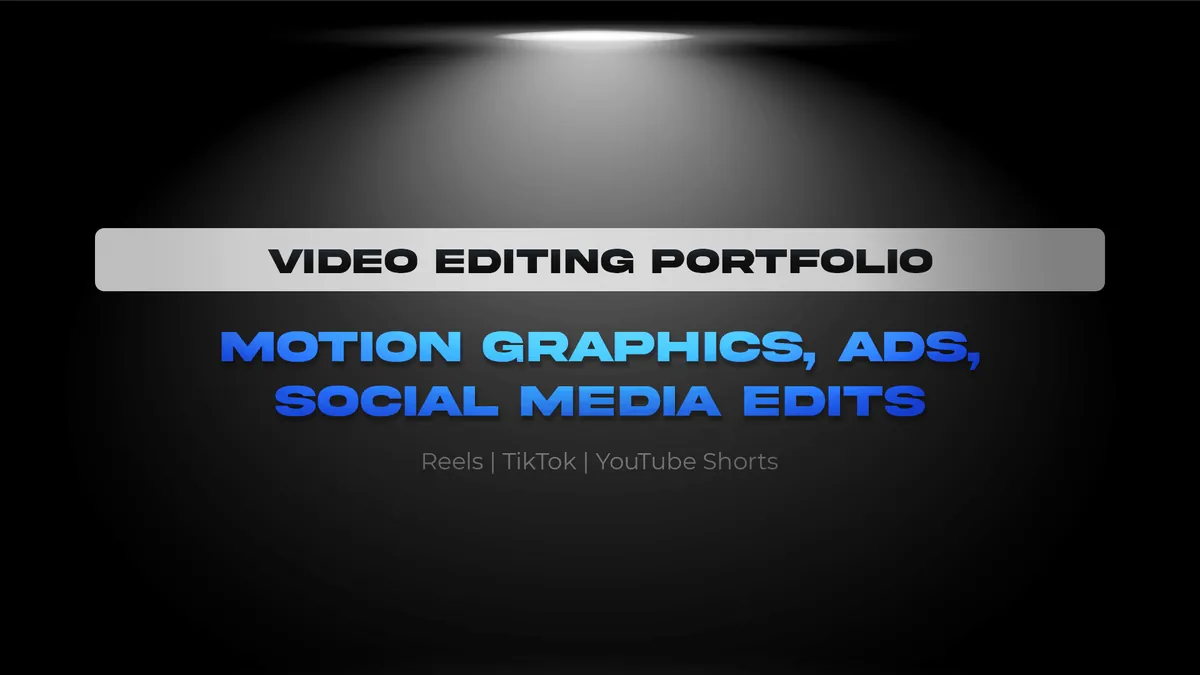 Video Editing & Motion Graphics Portfolio – sample 4